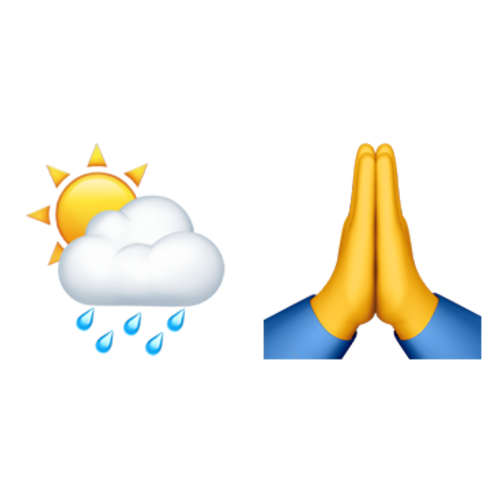 🌦🙏 Emoji Domain iOS rendering
